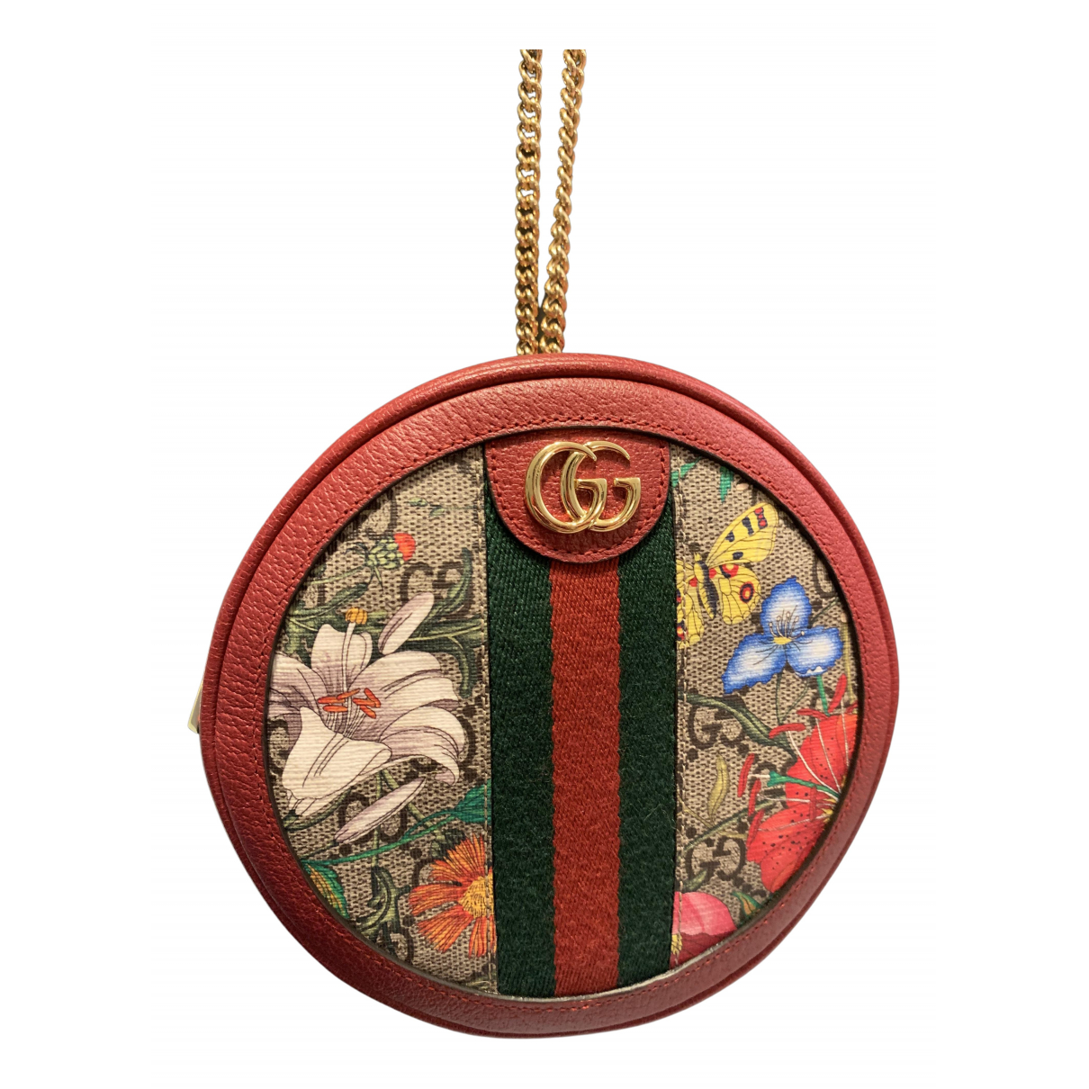 Ophidia round leather backpack Gucci 